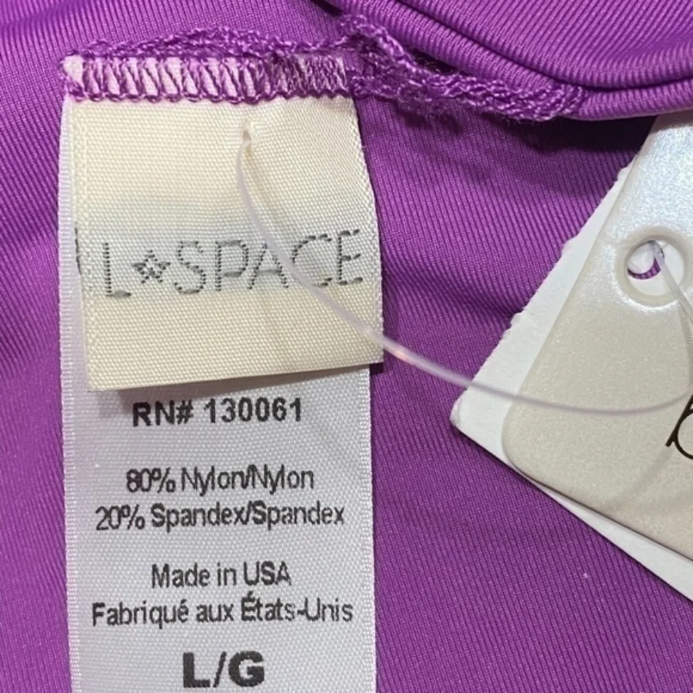 L*Space By Monica Wise Women 2 Piece Bikini Bathing Suit Strapless L NWT